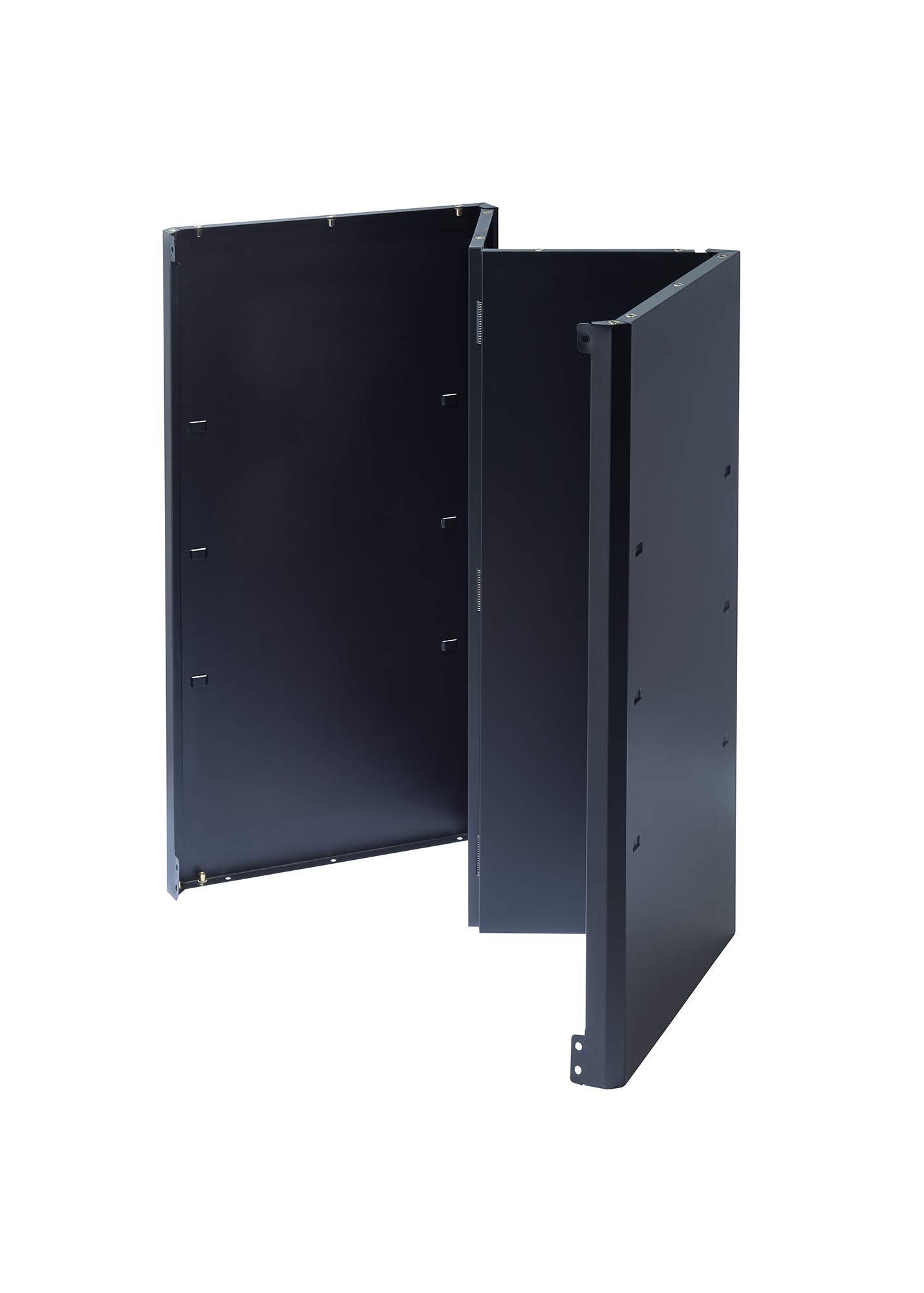 TRINITY 24 Inch Heavy Duty Steel Wall Mount Garage Storage Cabinet - 22 Gauge Metal Wall-Mounted Organizer with Adjustable Shelf & Reversible Door for Tools, Cleaning Supplies, Sports Equipment - Perfect for Garage, Workshop, Basement and Utility Room Organization (Black)
