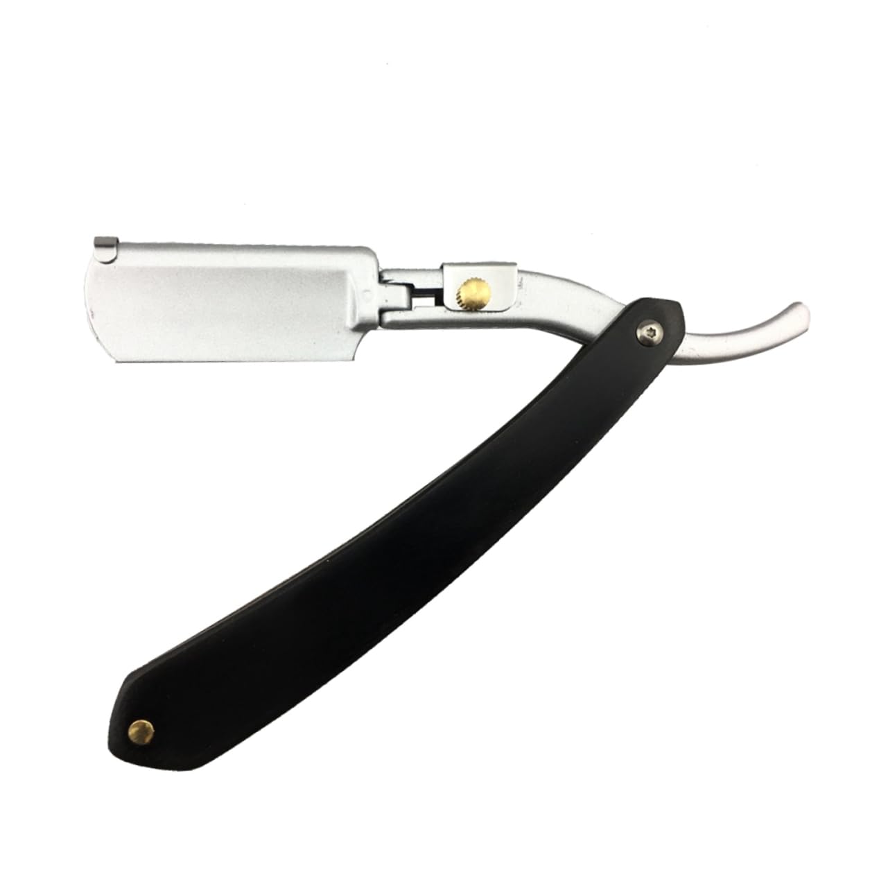 Vintage Straight Edge Razor for Men - Professional Barber Steel Hair Shaper & Beard Trimmer with Wooden Handle - Safe Facial Hair Clippers Kit for Grooming, Shaving & Styling - Perfect for Home Use, Barbershops & Travel
