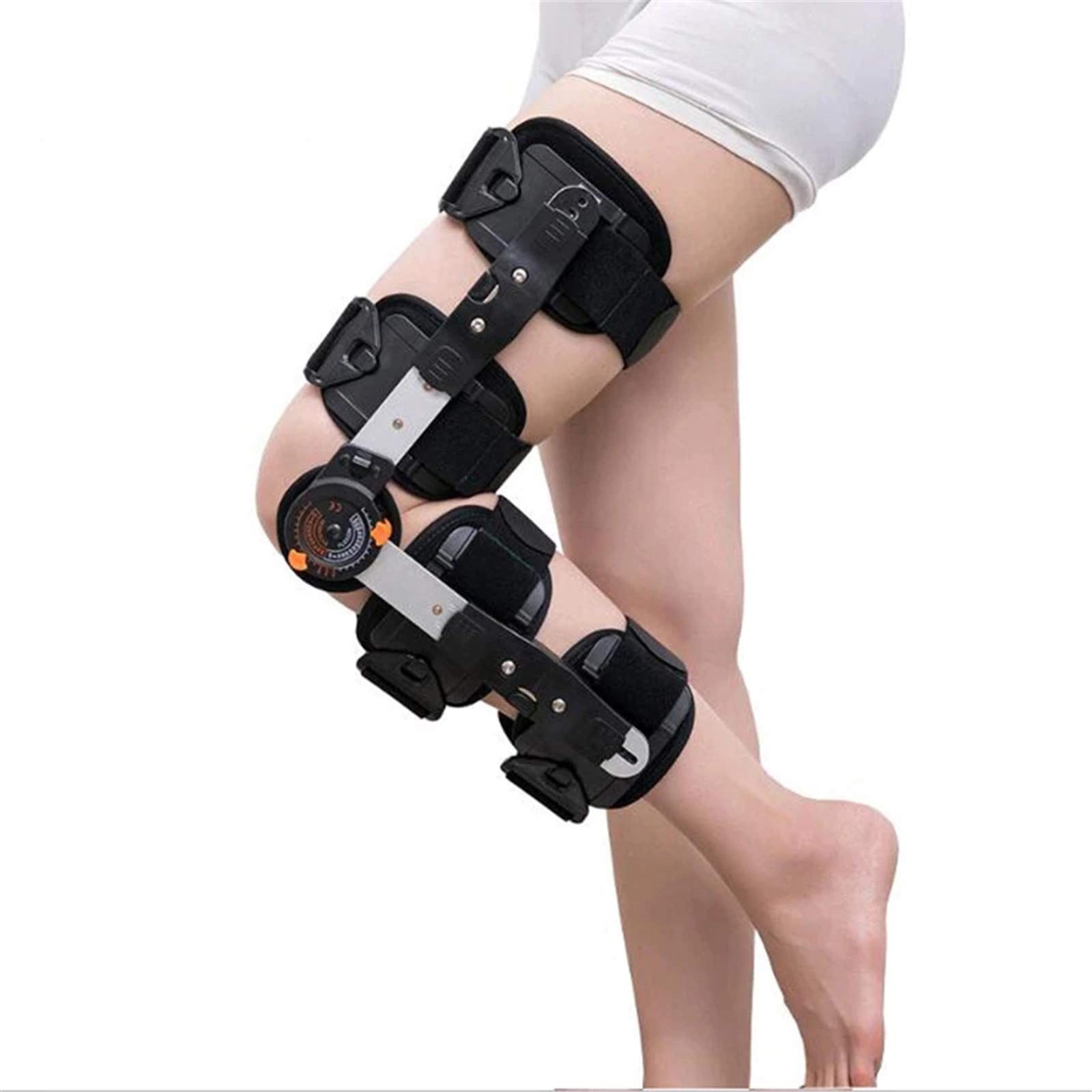 SXFYMWY Adjustable Hinged Knee Brace for Knee Pain Relief & Joint Support - Orthopedic Stabilizer for Instability, Sports Injury Recovery & Post-Surgery Rehab - Ideal for Running, Basketball, Workout & Daily Activities