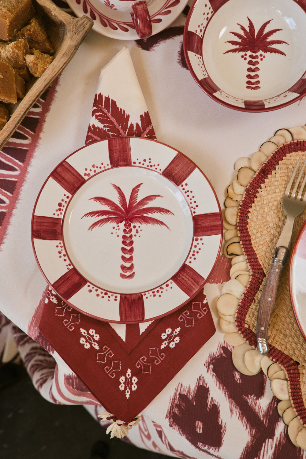 Indigenista Handmade Ceramic Dessert Plates - Set of 2 for Cake, Pastry & Appetizers | Elegant Tableware for Dinner Parties & Afternoon Tea