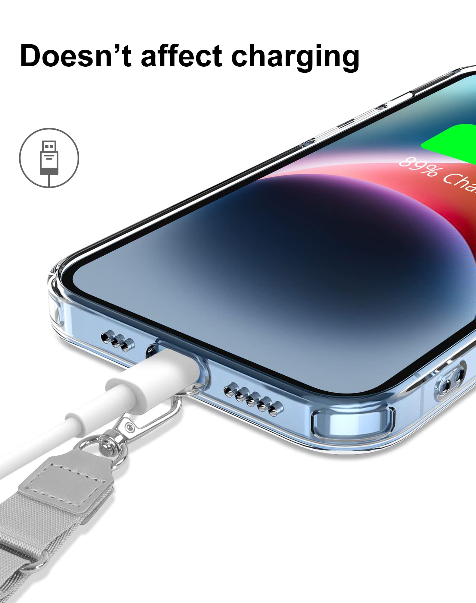 Premium Adjustable Phone Lanyard with 4X Durable Pads - Comfortable Nylon Crossbody Neck Strap for iPhone, Samsung & Most Smartphones - Perfect for Travel, Work, Gym & Outdoor Activities