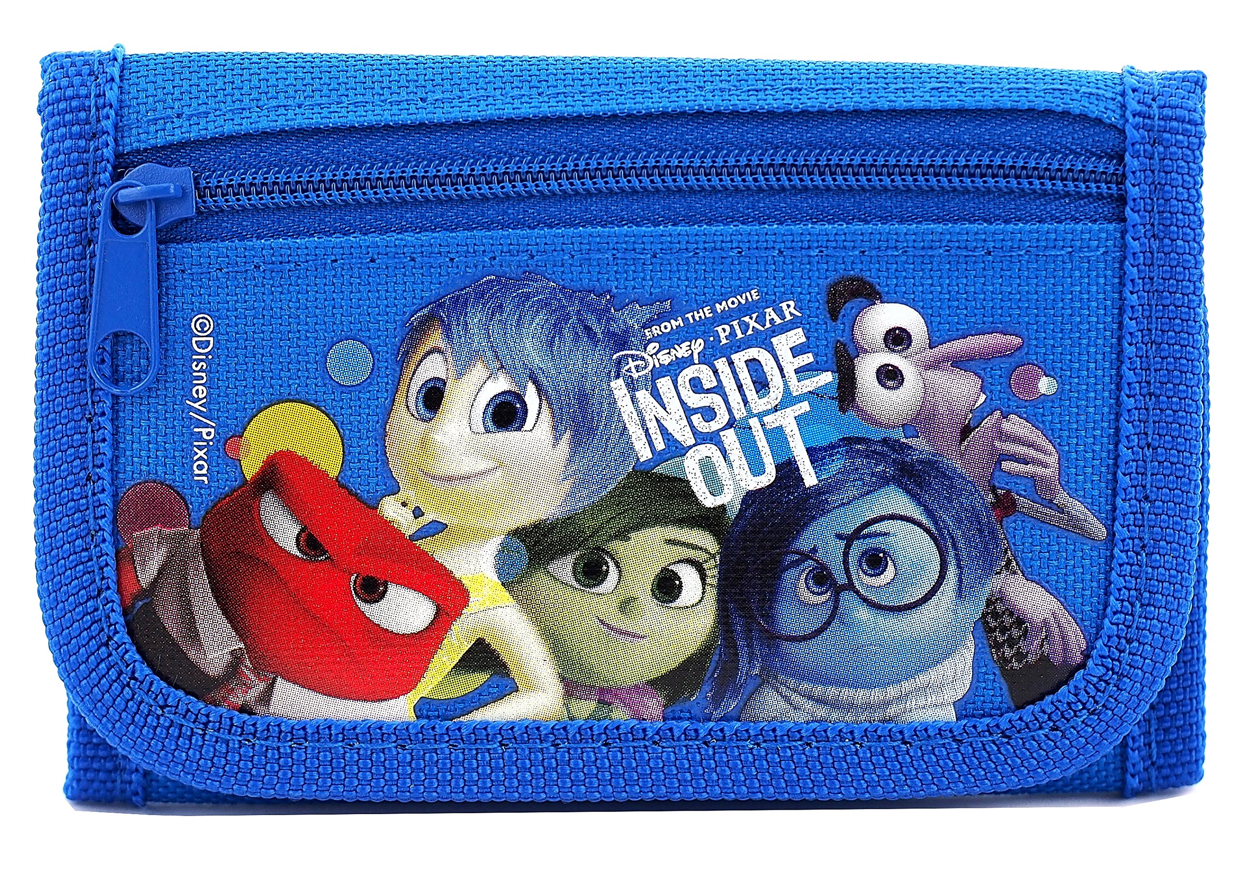Disney Pixar Inside Out Authentic Licensed Trifold Wallet for Kids & Teens - Perfect for School, Travel, and Everyday Use