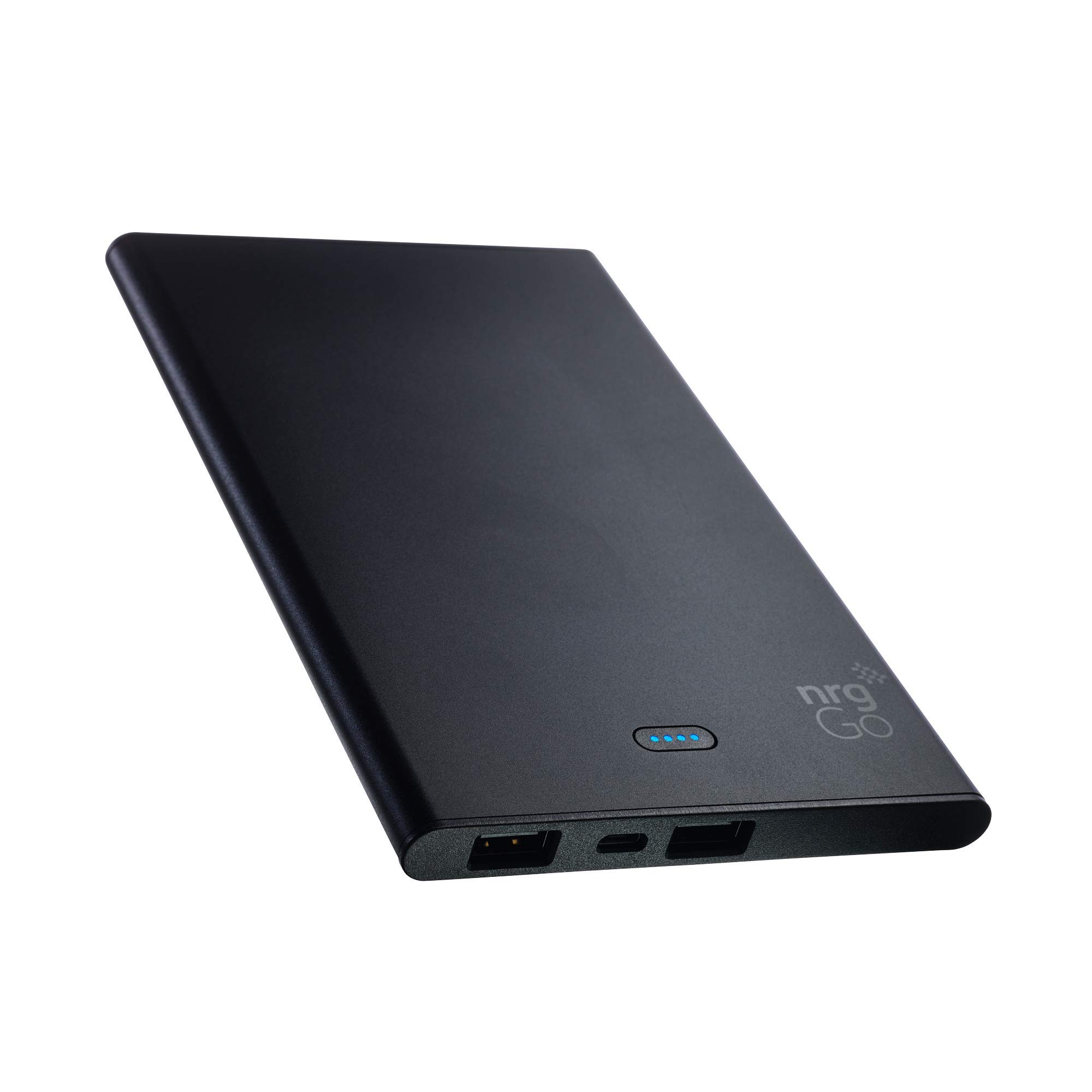 NRGGo Ultra Slim 12000mAh Power Bank - Portable Charger with USB for iPhone, Samsung & Android Devices | Fast Charging Battery Pack for Travel, Camping & Emergency Power Backup