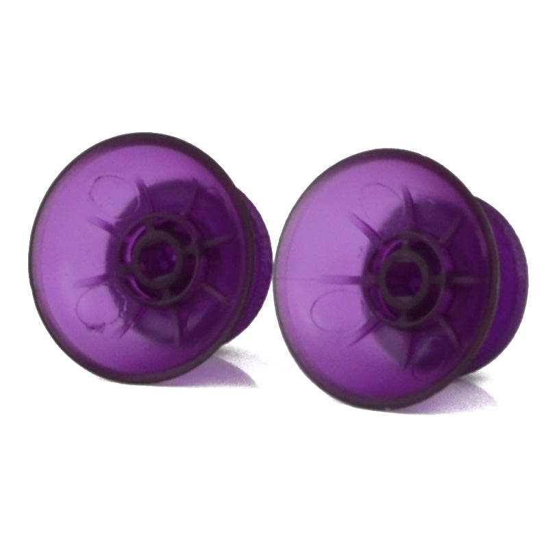 eXtremeRate Clear Purple Replacement Thumbsticks for PS4 Controller - Custom Analog Stick Parts for Enhanced Gaming Performance - Perfect for FPS, Racing & Action Games