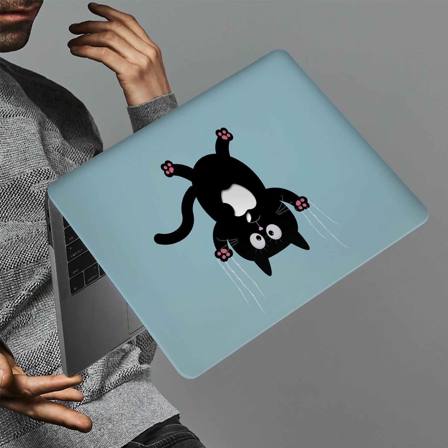 Premium MacBook Pro/Air Protective Case with Cute Cat Design - Durable & Stylish Laptop Cover for Work, Travel & School
