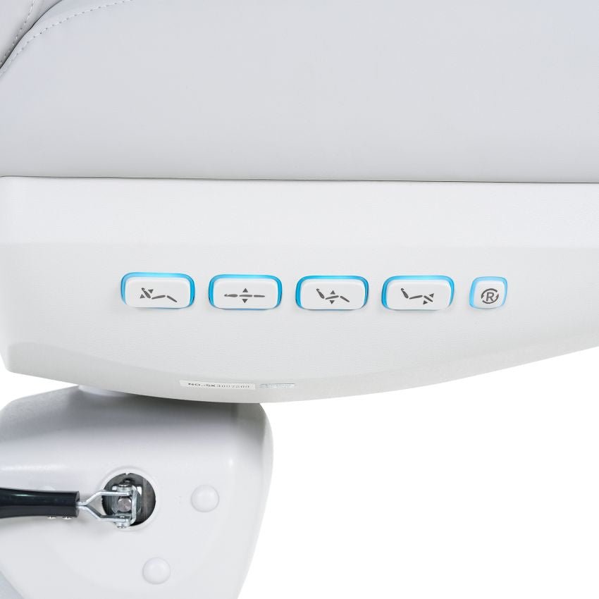 SilverFox 2246BN Electric 4-Motor Beauty Bed with Hand Remote & Position Memory - Professional Esthetician Massage Table for Spa, Salon, and Skin Care Treatments