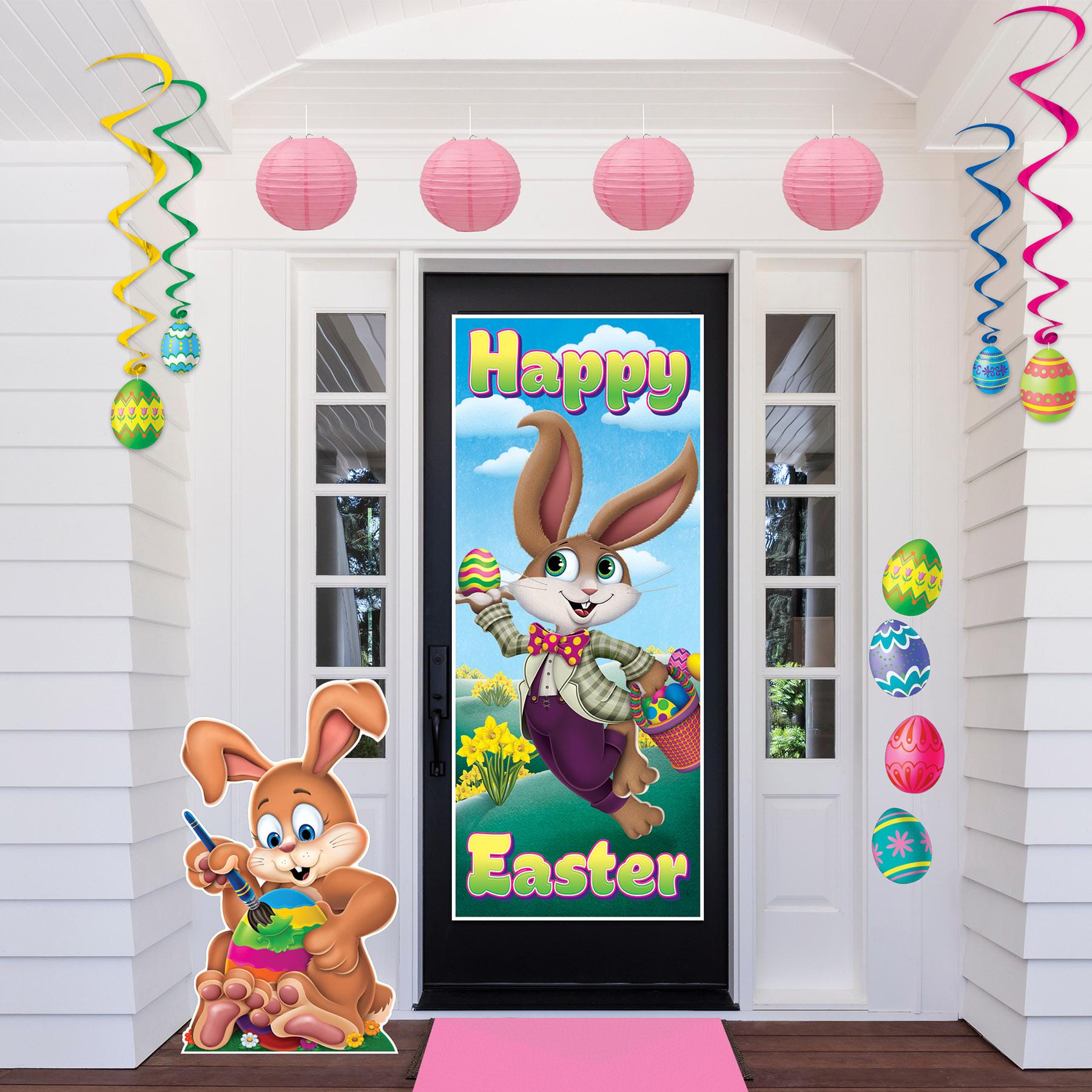 12 Pack Beistle Easter Door Cover Decorations - Colorful Spring Party Decor for Home, Classroom, and Office Door - Perfect for Easter Celebrations, Egg Hunts, and Festive Holiday Parties