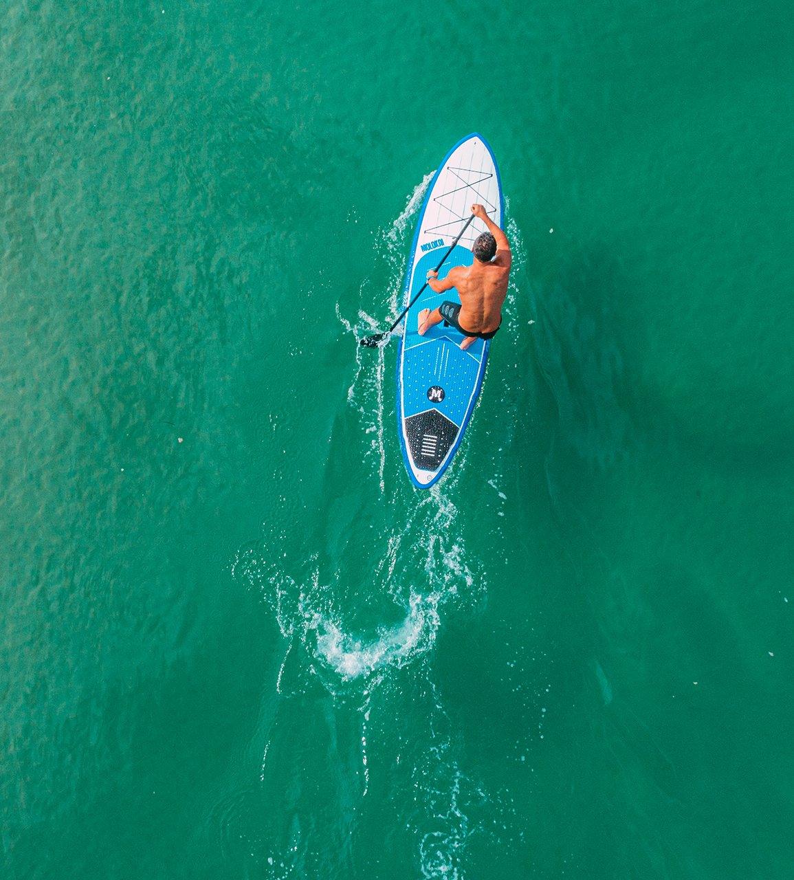 Kaimana 10'6 Inflatable Stand Up Paddle Board (SUP) with Premium Accessories - Lightweight & Stable for Yoga, Surfing & Family Fun on Lakes, Rivers & Ocean