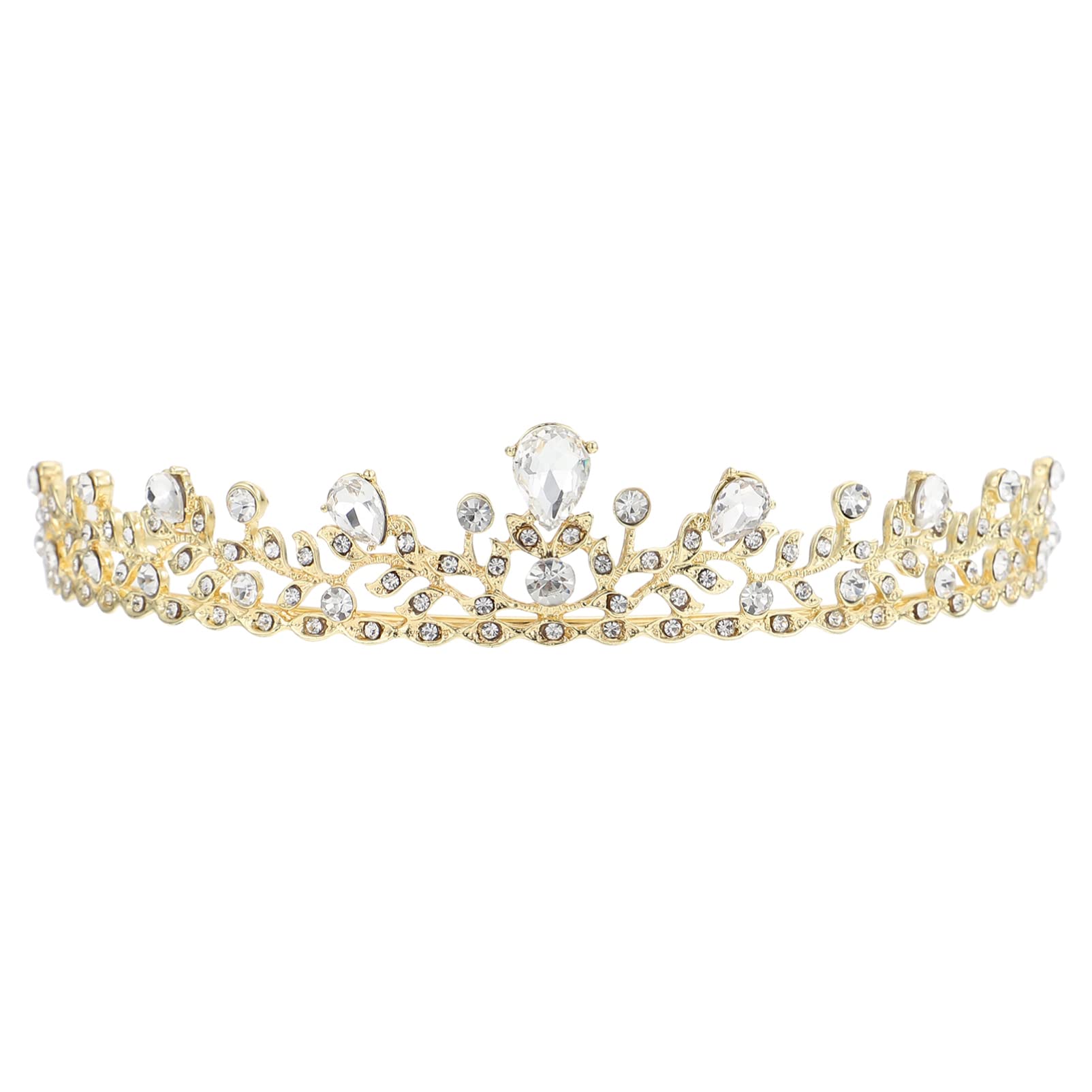 Sparkling Rhinestone Wedding Tiara for Bride - Elegant Bridal Crown Headpiece with Crystal Decor - Perfect for Bridal Showers, Weddings, and Fairy Tale-Themed Events