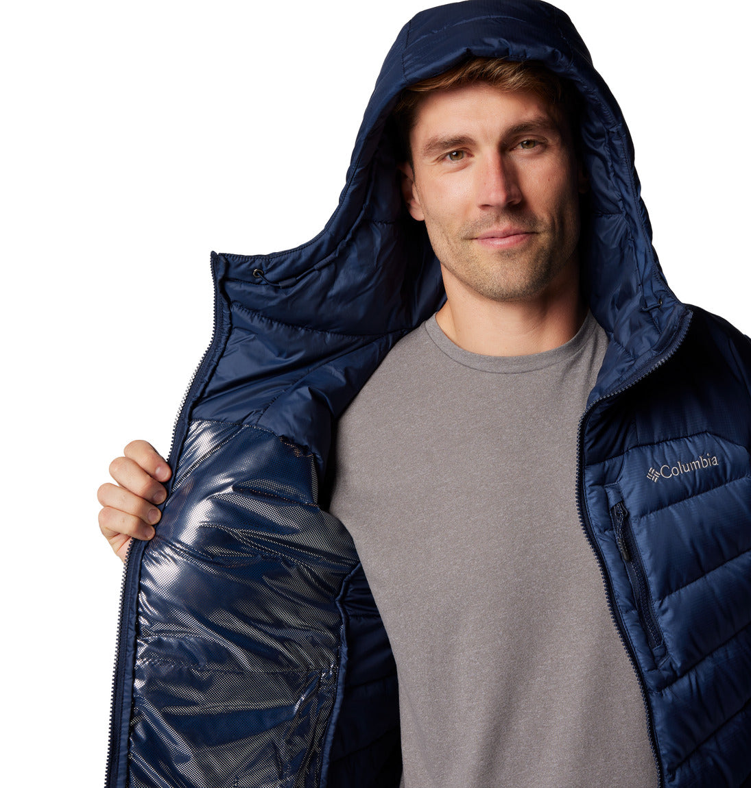 Columbia Men's Autumn Park™ II Down Hooded Jacket - Lightweight Insulated Winter Coat for Hiking, Camping & Outdoor Activities