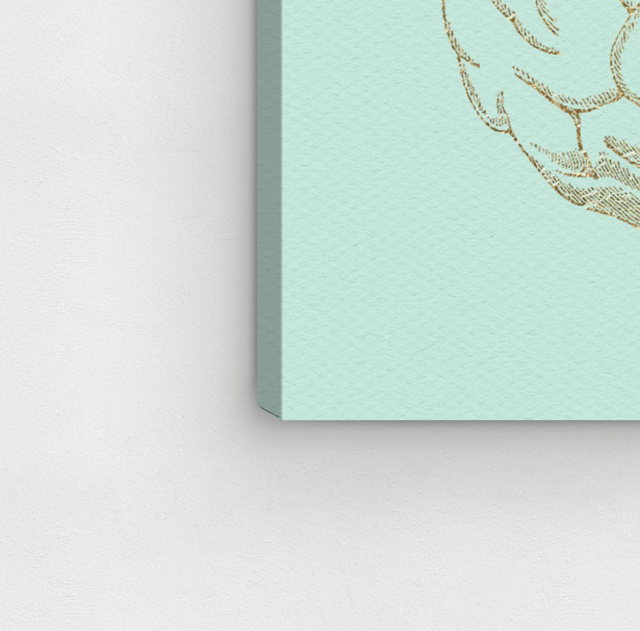 Oliver Gal Artist Co. 'Intelligence is Sexy' Canvas Wall Art Print - 36x45 Inch Green & Gold Home Decor for Office, Classroom & Library - Motivational Education Artwork