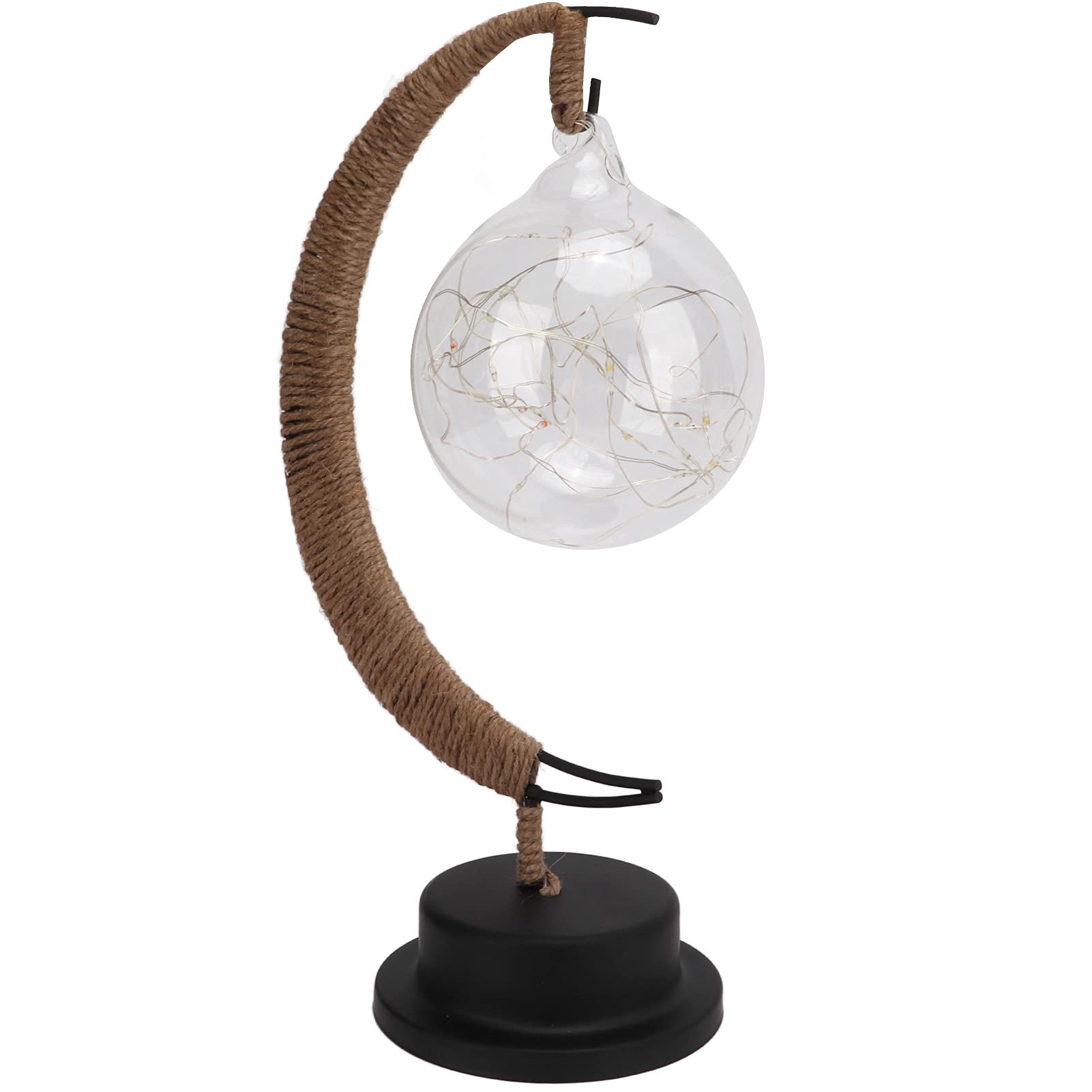 Naroote Moon Night Light - LED Color Changing Wrought Iron Handcrafted Lamp with Holder & Cover for Bedroom, Living Room | Romantic Ambiance, Kids Room Decor, Gift Idea