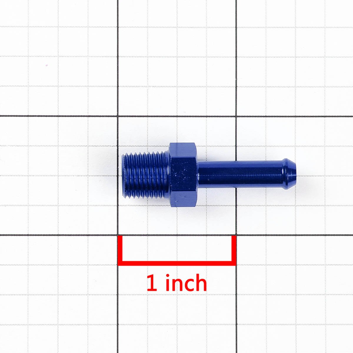 1/2 in. NPT Male to 5/8 in. Nipple Hose Barb Fitting Adapter - Aluminum Alloy Connector for Water, Air, and Fuel Lines - Perfect for Plumbing, Automotive, and Industrial Applications