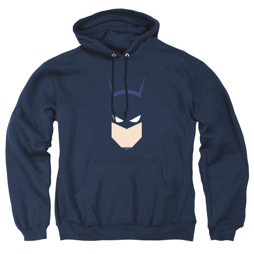 Batman Bat Head Unisex Adult Pullover Hoodie - Official DC Comics Licensed Apparel for Men & Women - Perfect for Cosplay, Halloween & Casual Wear