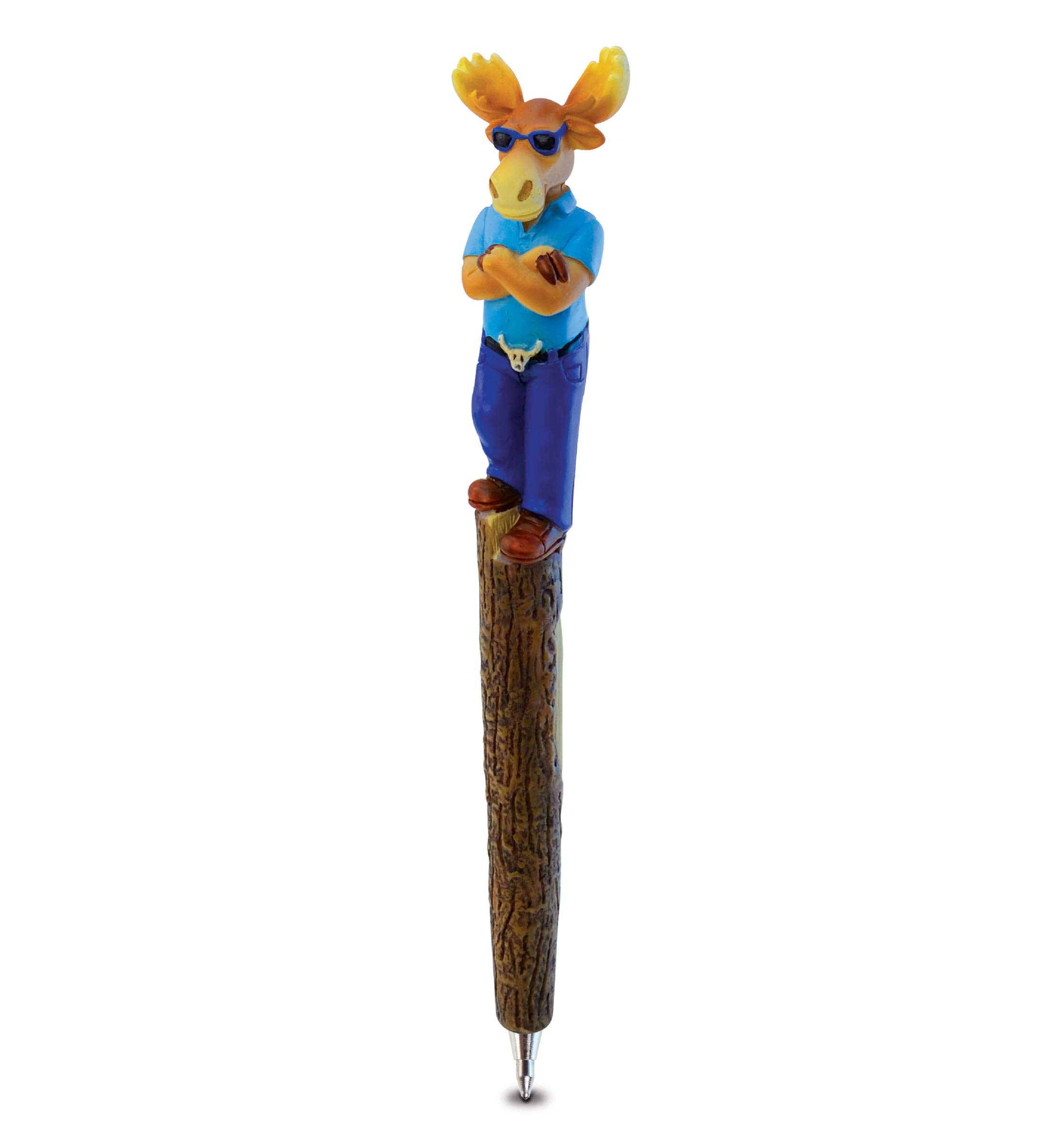 Planet Pens Cool Moose Novelty Ballpoint Pen - Fun & Unique Writing Instrument for Kids & Adults | Colorful Wildlife Design for School, Office & Home Use | Perfect Gift for Stationery Lovers & Desk Decor