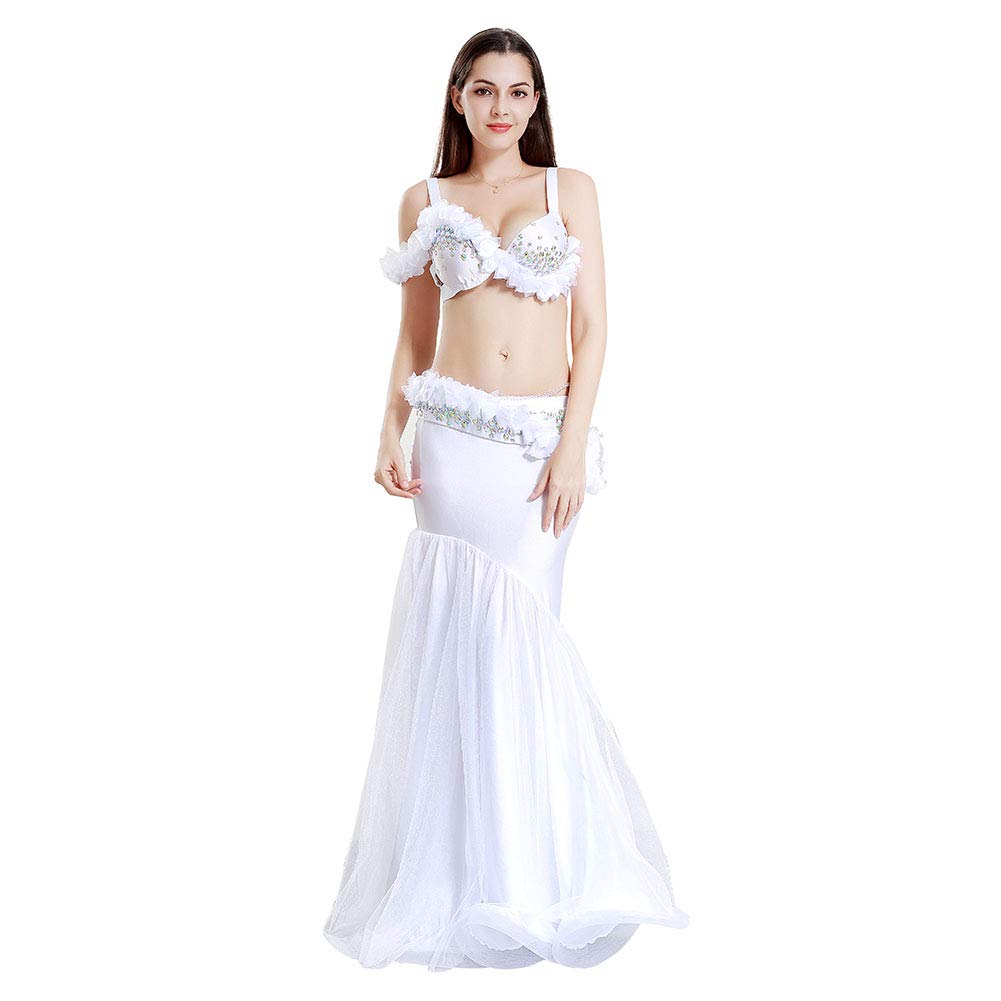 Royal Smeela Sexy Belly Dance Costume Set for Women - Bra, Belt & Skirt - Perfect for Performances, Carnival & Dance Parties