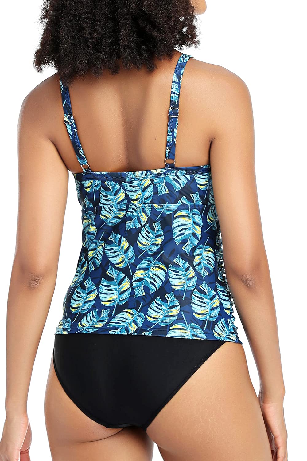 PERONA Women's Plus Size Tankini Top - Tummy Control Printed Swimwear for Women | Flattering Bathing Suit for Beach, Pool & Vacation