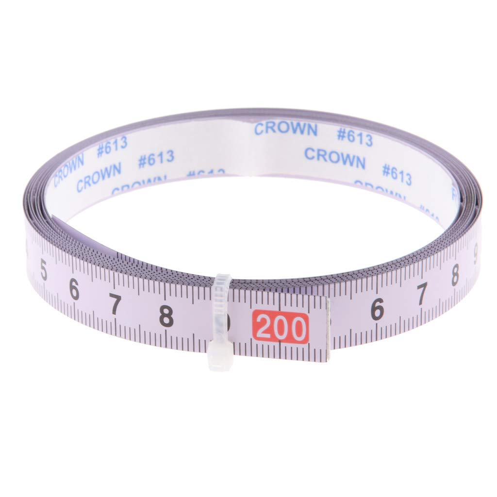 CALANDIS® Miter Saw Track Tape Measure - Self-Adhesive Metric Ruler 0-200CM (Left to Right) - Perfect for Woodworking, DIY Projects & Precision Cutting