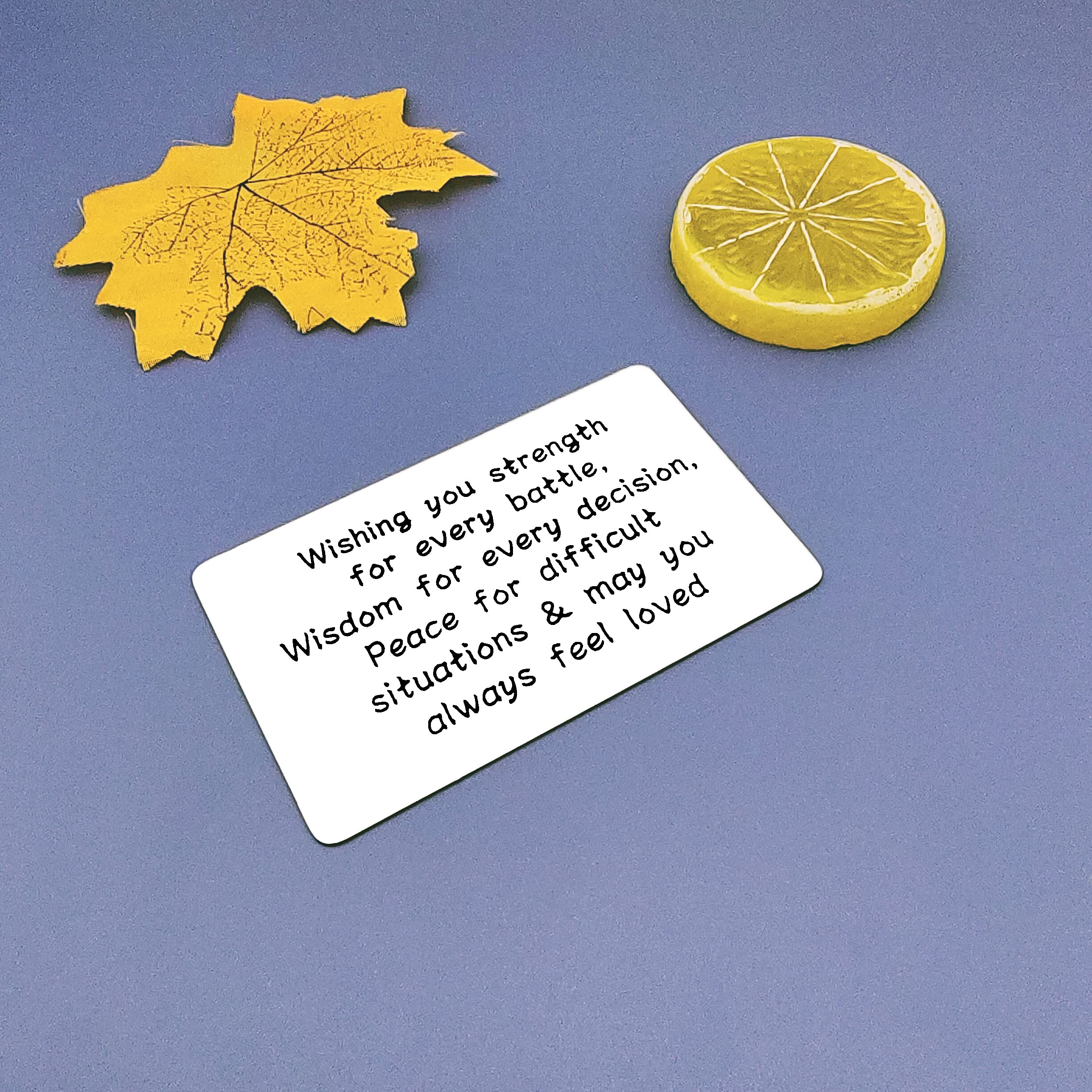 Christian Engraved Wallet Insert Card - Inspirational Blessing Gift for Men & Women - Religious Keepsake for Strength & Faith - Perfect for Christmas, Birthday, Graduation - Ideal for Daily Encouragement & Prayer Reminder