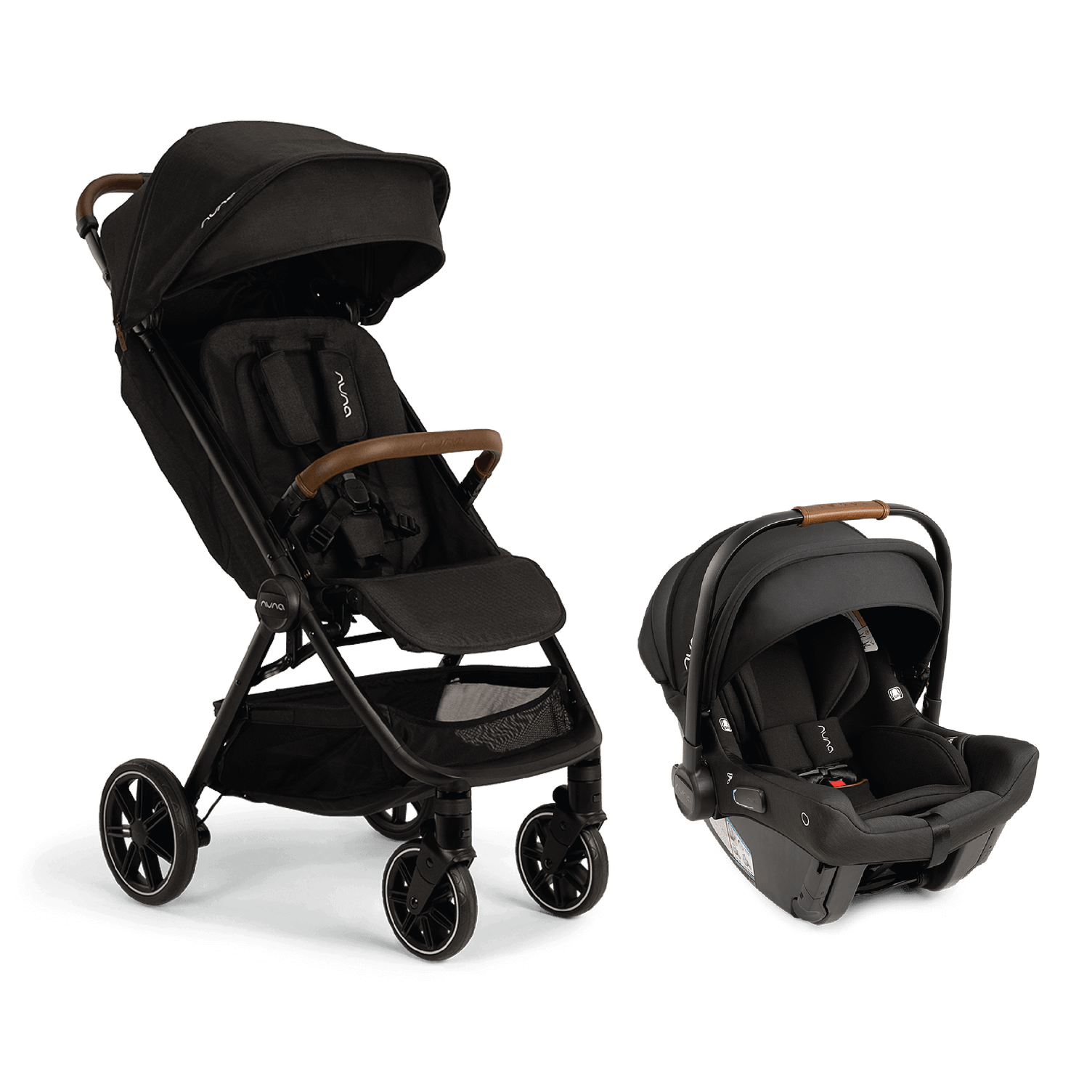 Nuna TRVL lx + PIPA urbn Lightweight Travel Stroller and Car Seat System for Infants – Perfect for Air Travel, City Walks, and Everyday Use