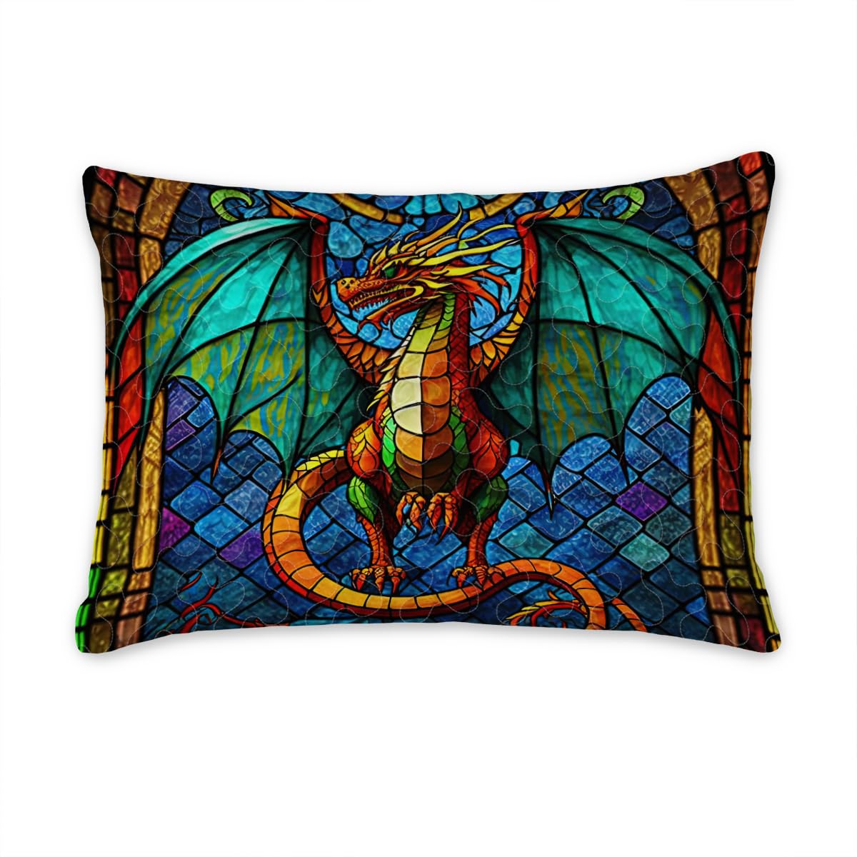 Dragon Queen Quilt Set - Twin Size Dragon Glass Style Bedding with Custom Design | Gothic Fantasy Bedspread for Boys & Girls | Perfect for Themed Bedrooms, Game Rooms & Medieval Decor