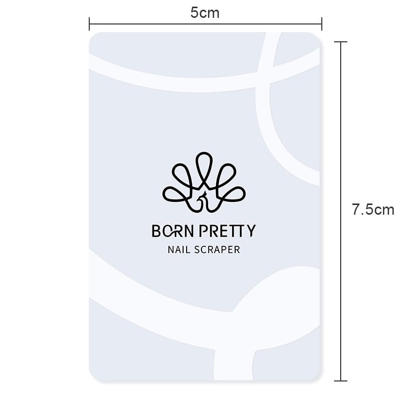 BORN PRETTY Clear Nail Art Scraper for Stamping - Perfect for DIY Nail Designs & Professional Manicures