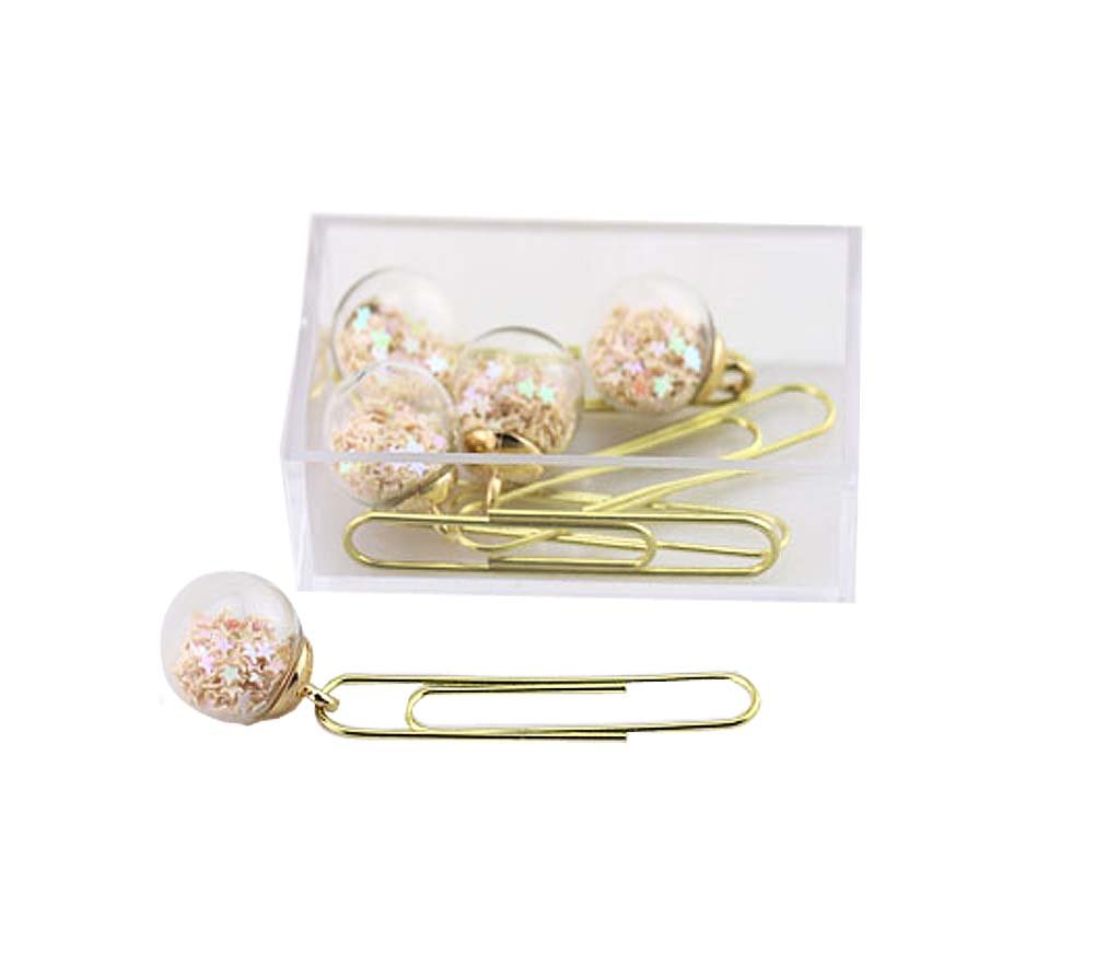 10 Pieces Star Pendant Paper Clips - Fun Office Desk Accessories & Bookmark Organizers for Journals, Planners, and Notebooks (Perfect Gift for Students & Teachers)