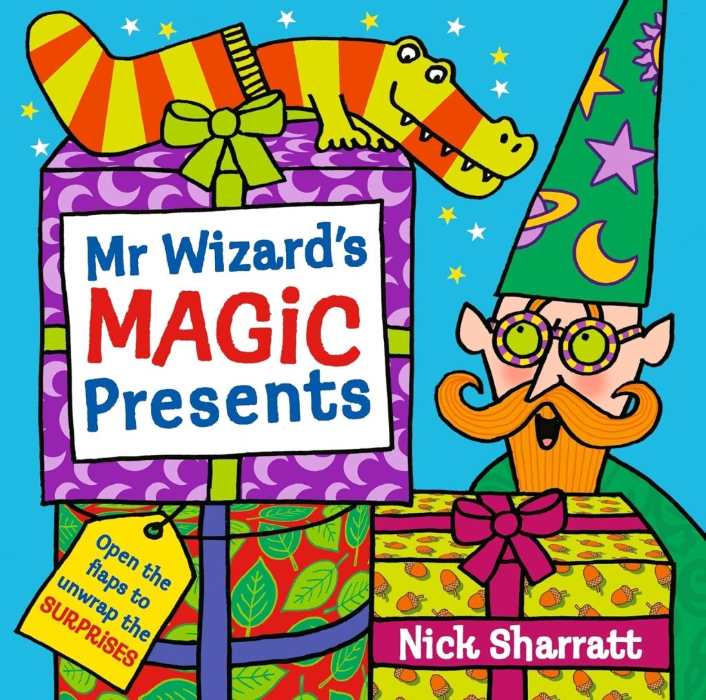 Nick Sharratt: Mr Wizard's Magic Presents & We're Going on a Bear Hunt - Children's Storybook Set for Bedtime Reading and Early Learning