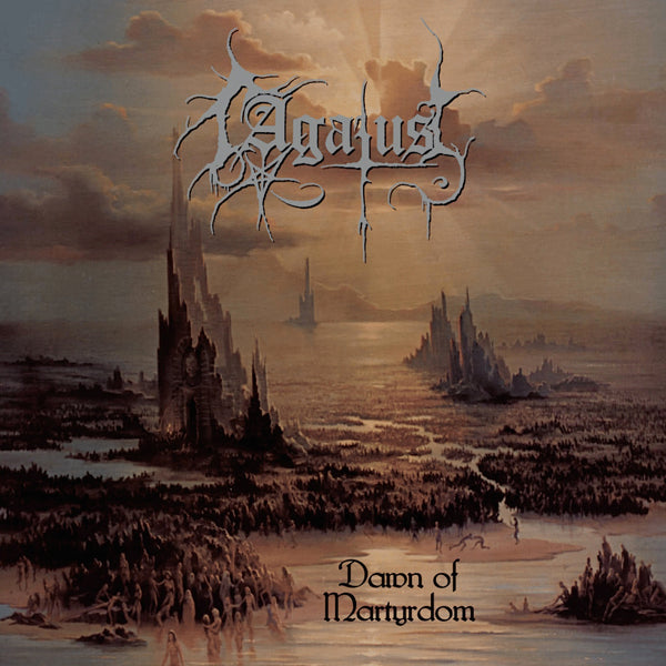 Agatus LP - Dawn Of Martyrdom Limited Edition Vinyl (Beer/Gold Swirl With Purple & Pink Splatter) | Heavy Metal Music Collectible for Home Decor & Audiophile Listening