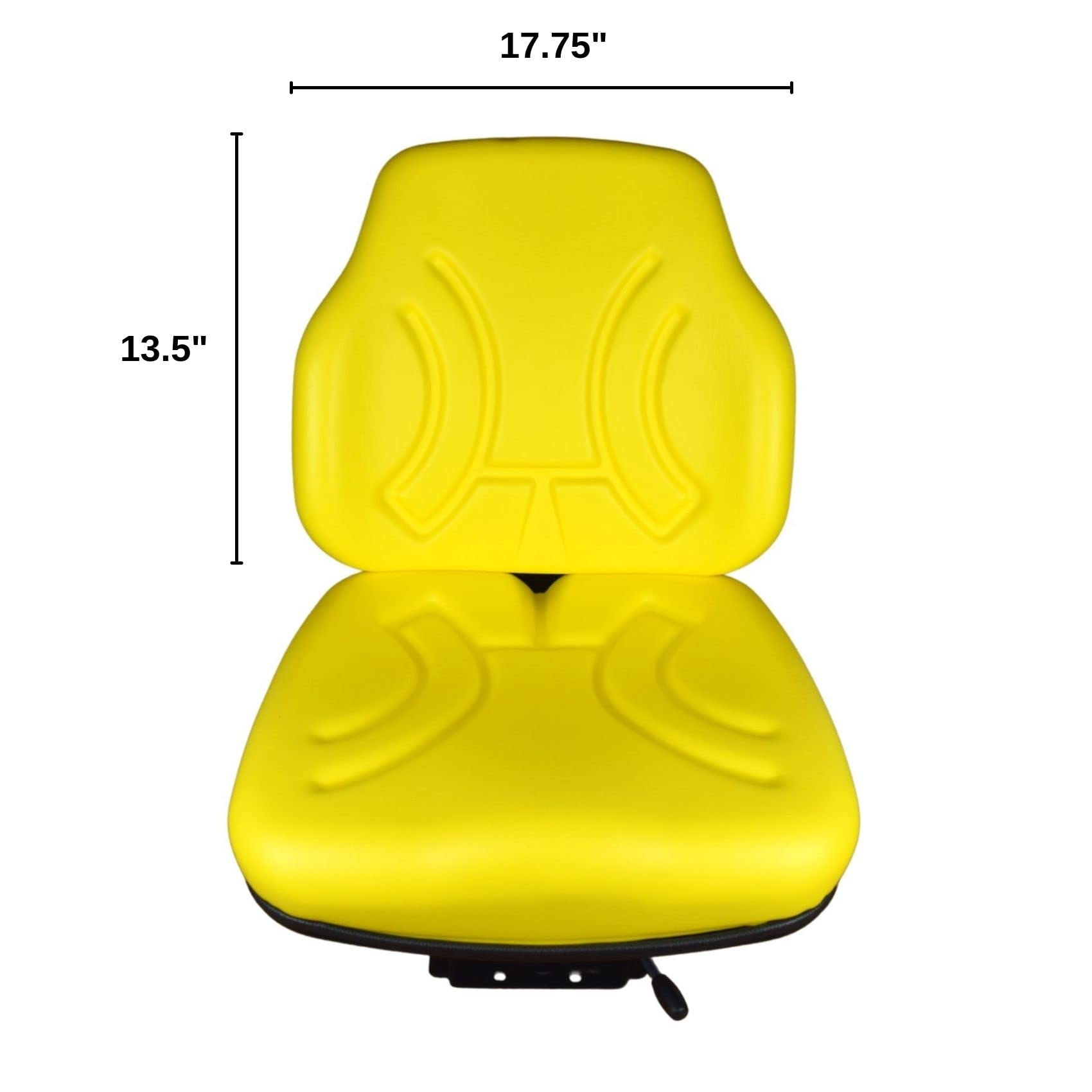 Heavy Duty Tractor Seat for John Deere 5045E 5055E 5065E 5075E - TRAC SEATS Suspension Seat with 2-Prong Safety Switch - Perfect for Farming, Construction & Off-Road Vehicles
