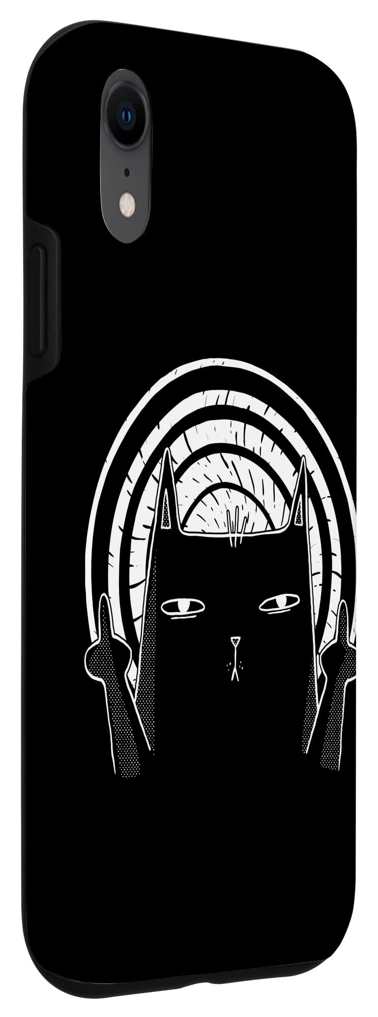 iPhone XR Cat Finger Case - Funny Cat Flipping Off Phone Cover for iPhone XR - Perfect for Cat Lovers & Prank Gifts