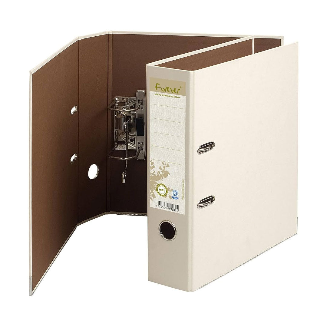 Exacompta Forever Prem'Touch Lever Arch Folder A4 Ivory - Durable A4 File Organizer for Office, School & Home Document Storage