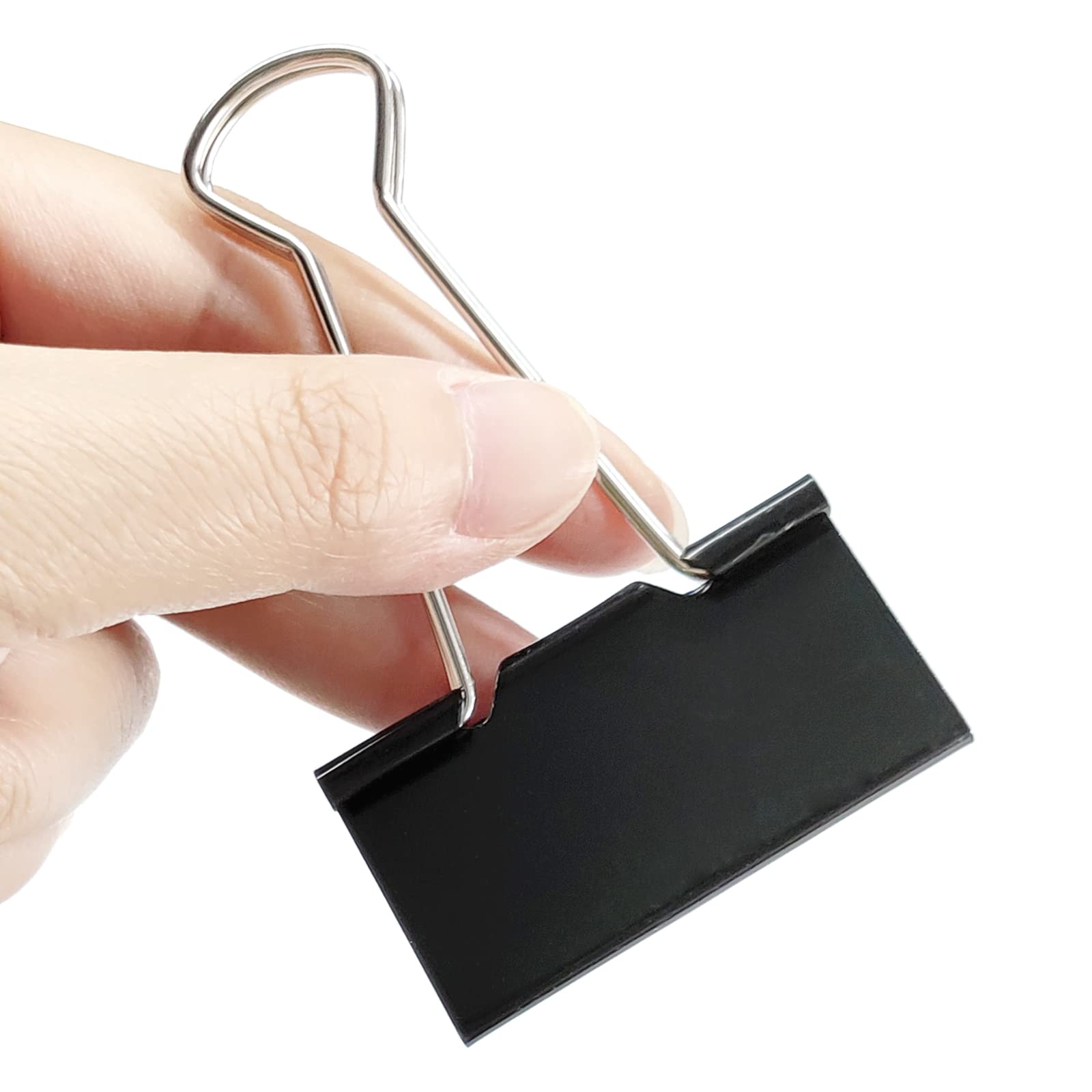 Extra Large 2-Inch Binder Clips (75 Pack) - Heavy Duty Black Paper Clamps for Office, School & Home Organization - 0.78 Inch Capacity - Perfect for Bulk Documents, Artwork & Bulletin Boards