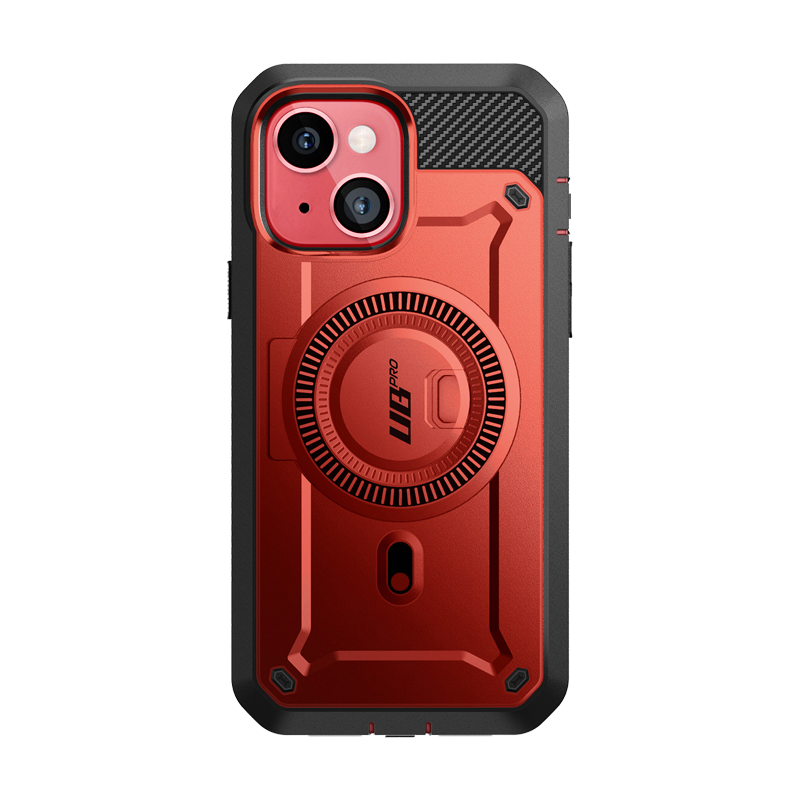 iPhone 15 6.1 Inch Unicorn Beetle PRO MAG Rugged Case - Shockproof & Magnetic Mount Compatible (Metallic Red) - Perfect for Outdoor Adventures & Daily Protection