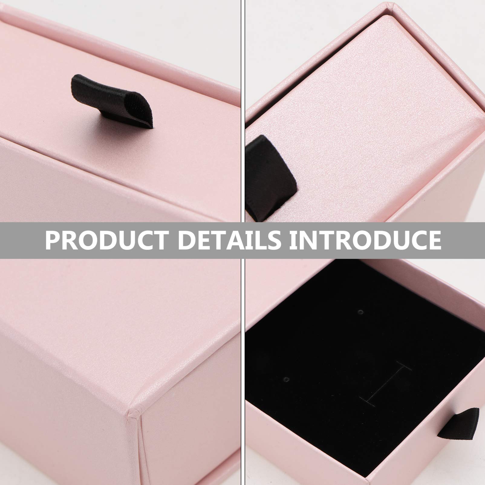 DOITOOL 5-Piece Kraft Jewelry Storage Box Set - Earring Holder, Ring Case, Trinket Tray & Wedding Jewelry Organizer | Perfect for Travel, Bridal Shower Gifts & Vanity Organization