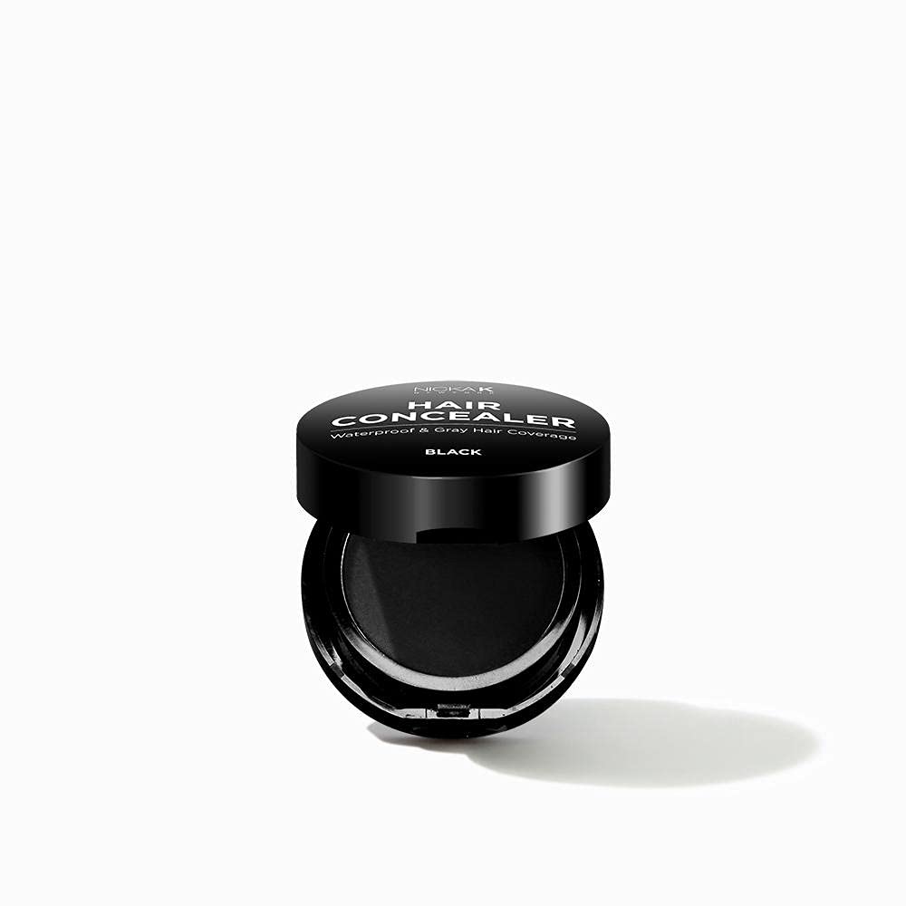 Nicka K New York Hair Concealer 0.15 oz - Black - Instant Root Touch Up, Gray Coverage for Men & Women - Perfect for Home Use, Travel, and Quick Fixes