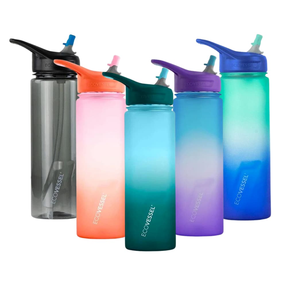 EcoVessel Wave Tritan Water Bottle 700ml - BPA Free, Leak Proof, Insulated Stainless Steel Water Bottle for Travel, Gym & Outdoor Activities