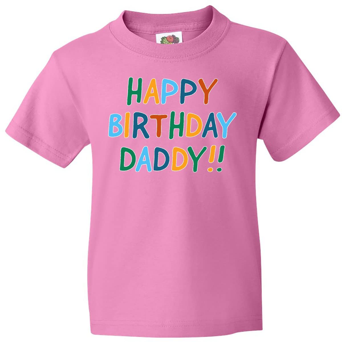 Happy Birthday Daddy Youth T-Shirt - Cute Graphic Tee for Kids & Toddlers - Perfect Birthday Gift for Father's Day & Special Occasions