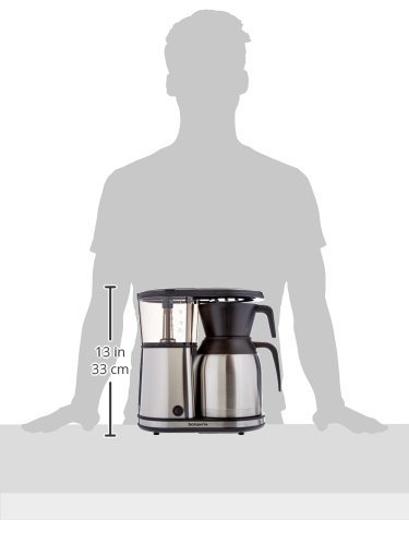 Bonavita BV1900TS 8 Cup Coffee Maker - One-Touch Pour Over Brewing with Stainless Steel Thermal Carafe, SCA Certified - Perfect for Home, Office & Specialty Coffee Shops