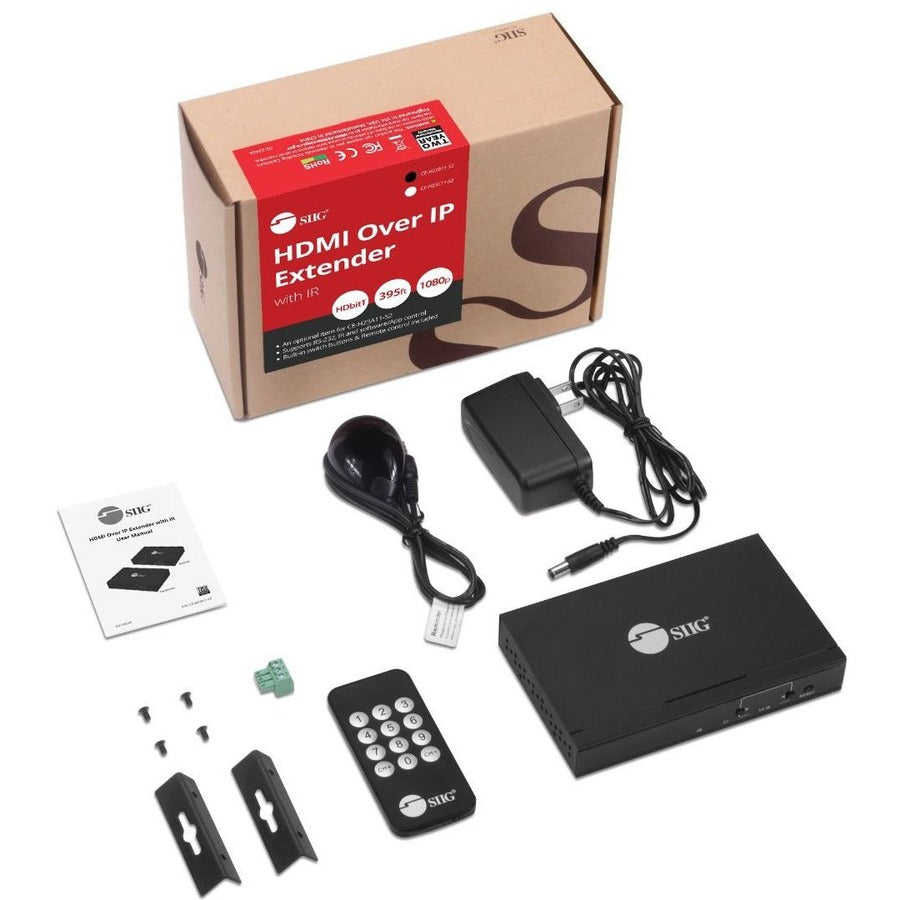 1080P HDMI Over IP Extender with IR Transmitter - Stream HD Video & Audio Over Network - Perfect for Home Theater, Conference Rooms & Gaming Setup