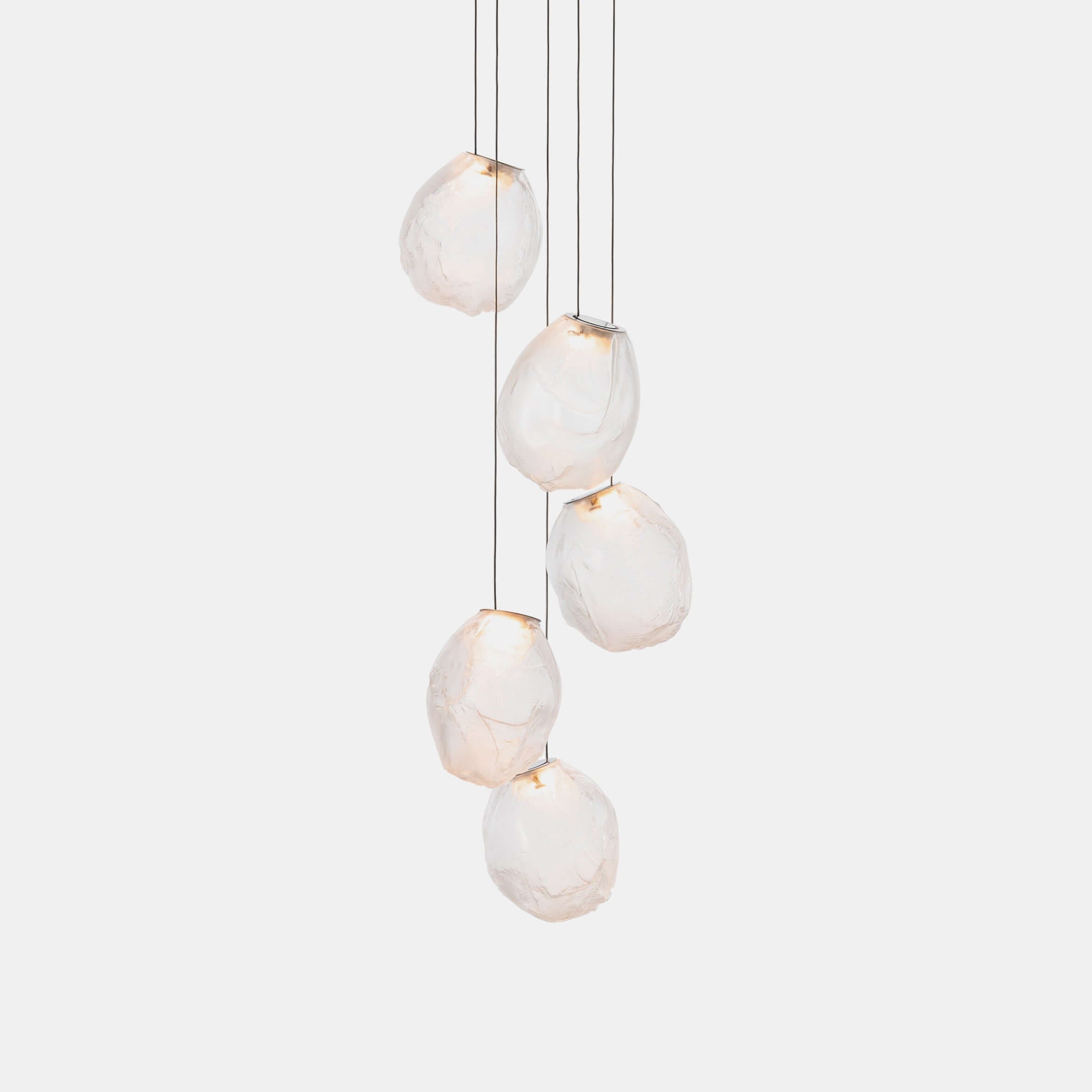 Stylish Blowing Liquid Glass Pendant Light - Modern Handcrafted Glass Chandelier for Dining Room, Kitchen Island & Bedroom Decor