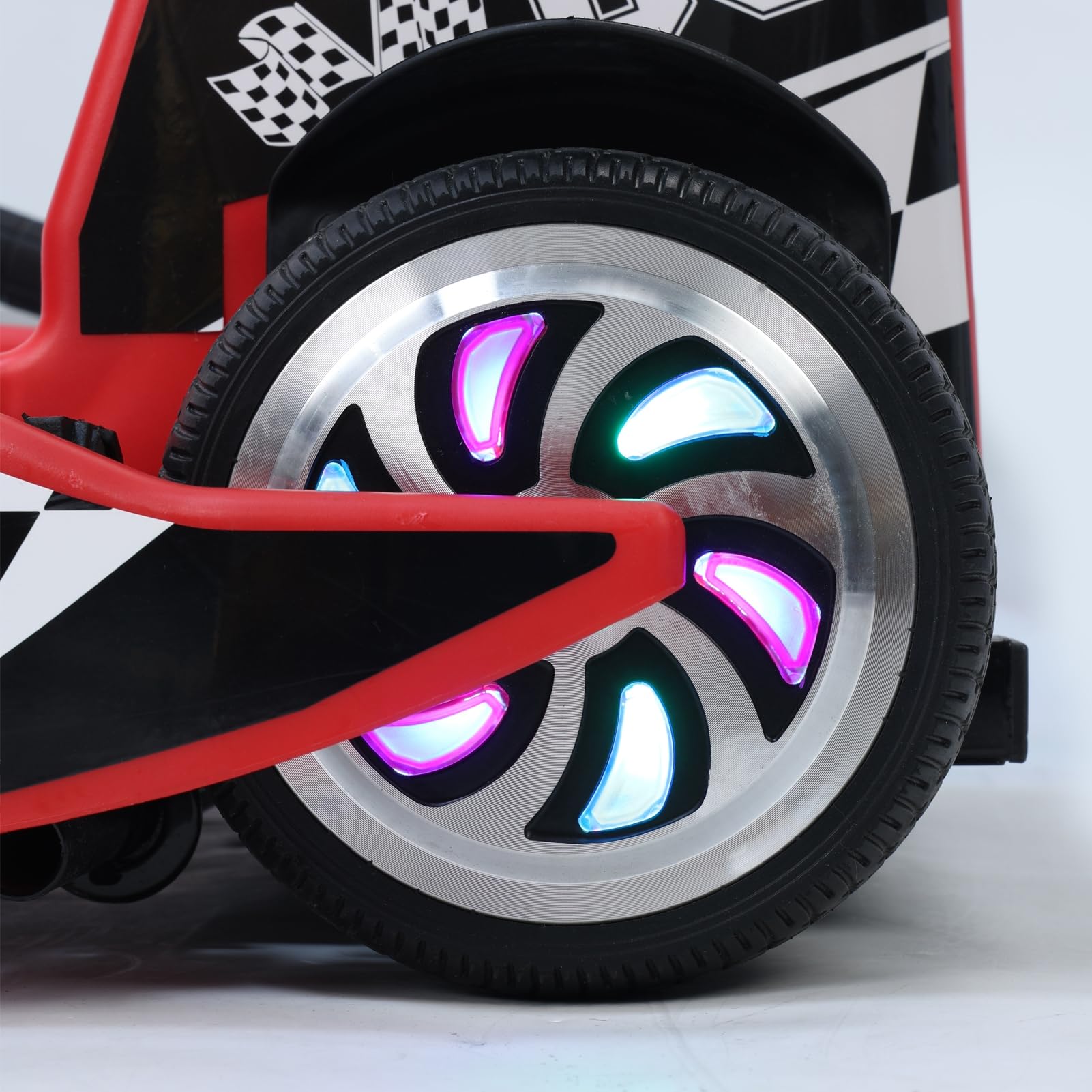 36V Kids Electric Go Kart - Portable Drift Kart for Ages 6-12 with Speed Switch | 187 lbs Weight Capacity | Birthday & Christmas Gift | Perfect for Backyard Racing, Driveway Fun, and Outdoor Play (Red)