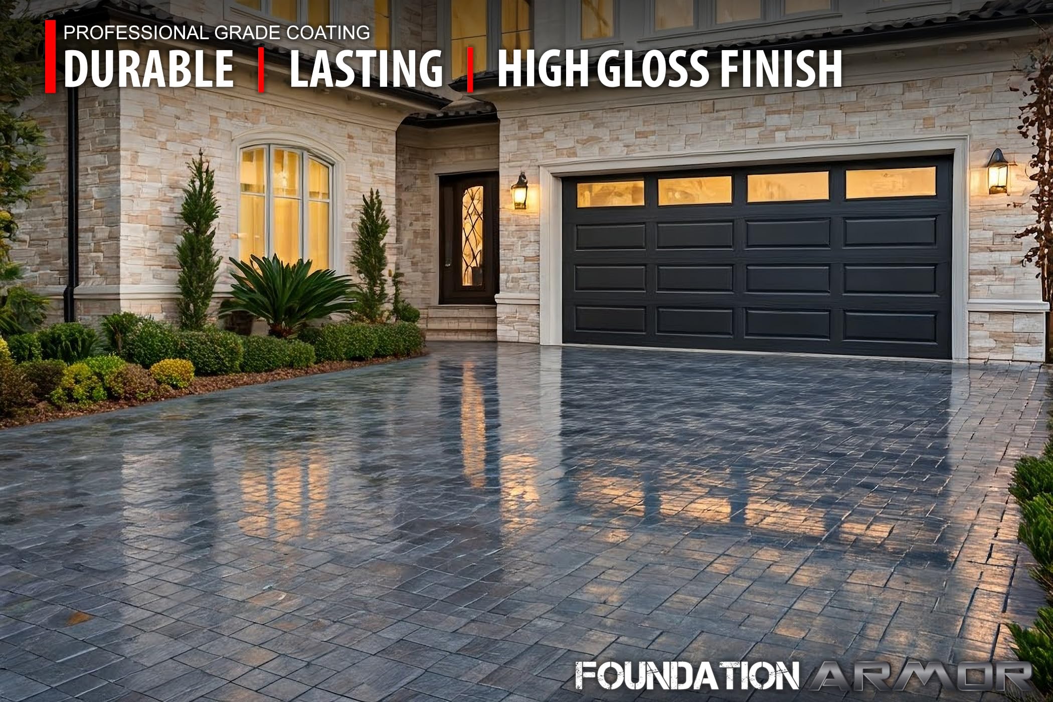 WB25 Water-Based High Gloss Acrylic Concrete & Paver Sealer - 16 oz Sample | Protects Driveways, Patios & Walkways | UV & Weather Resistant
