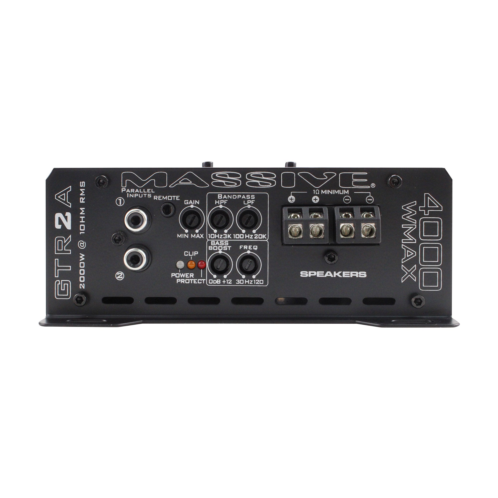 GTR2A 2030 Watt RMS Mono Block Amplifier 1 Ohm GT Series Full Range Car Audio Amp with Bass Remote - Perfect for Car Audio Systems & Bass Boost