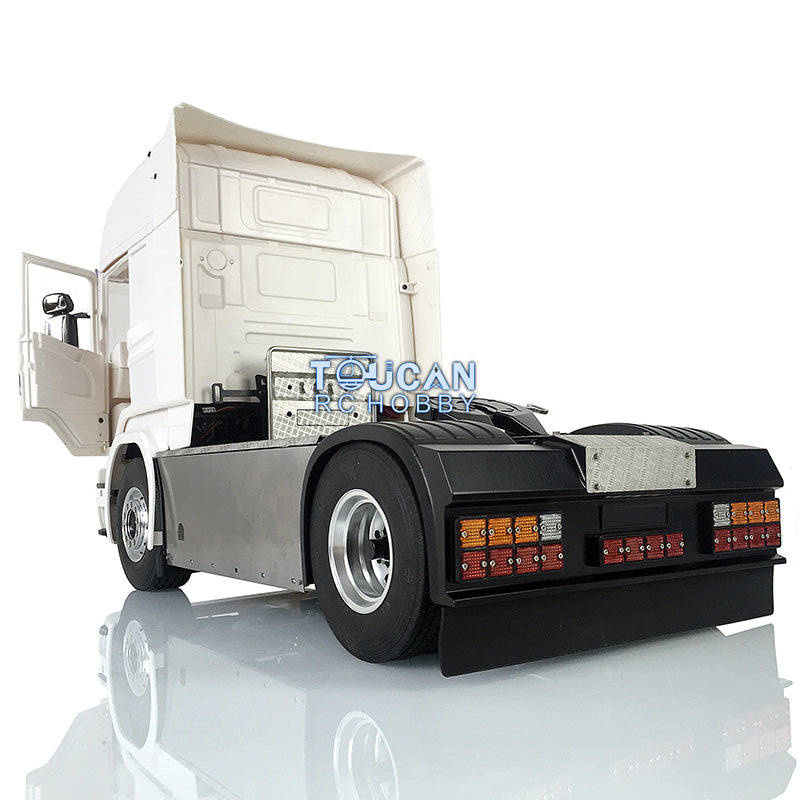 1/14 LESU Metal 4x4 Chassis Highline Cabin RC Tractor Truck Simulation Vehicle - Unassembled DIY Hobby Model with Light ESC Servo Motor for Off-Road Adventure & Collection Display