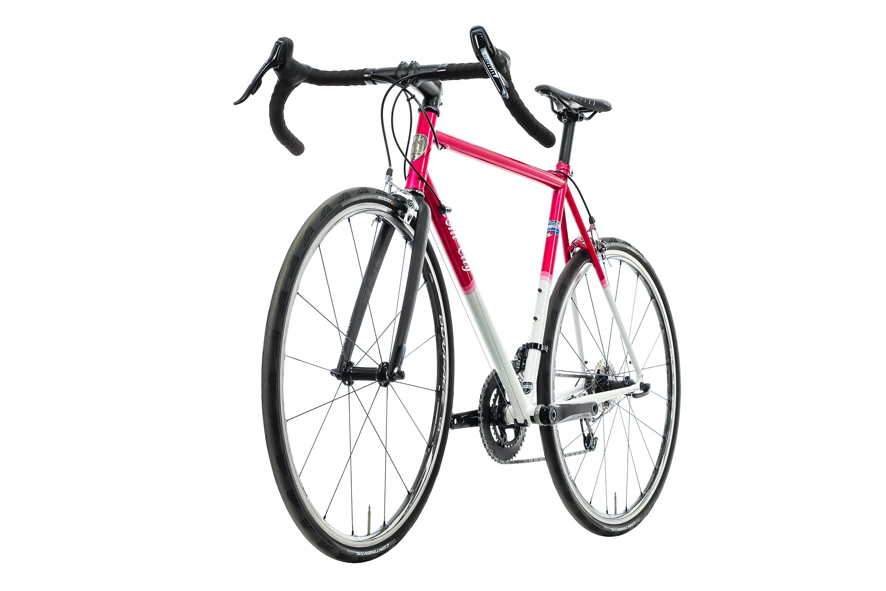 All City Mr. Pink Road Bike 2016 - 55cm Lightweight Aluminum Frame with Carbon Fork | Perfect for Urban Commuting, Fitness Riding & Weekend Adventures