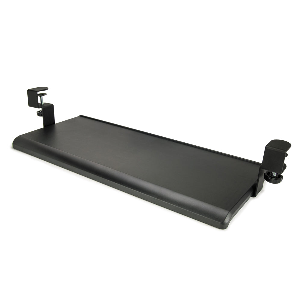 Extra Wide Desk Clamp Keyboard Tray - Adjustable Ergonomic Under Desk Keyboard Holder for Computer, Laptop & Office Work - Perfect for Home Office, Gaming Setup & Workspace Organization