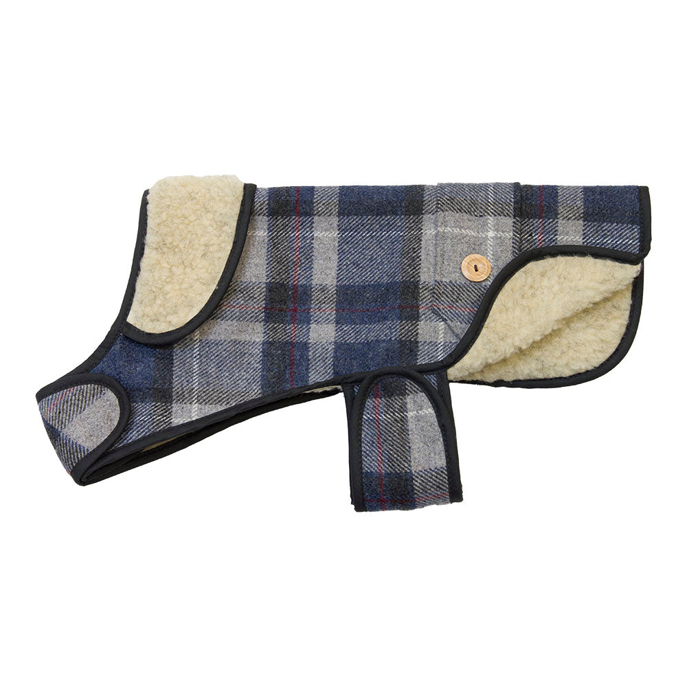 EARTHBOUND English Tweed Sherpa Dog Coat - Warm Winter Jacket for Small Medium Large Dogs - Perfect for Cold Weather Walks & Outdoor Adventures