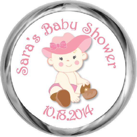 Cute Cowgirl Stickers for Baby Showers - Perfect for Western-Themed Nursery Decor and Party Favors