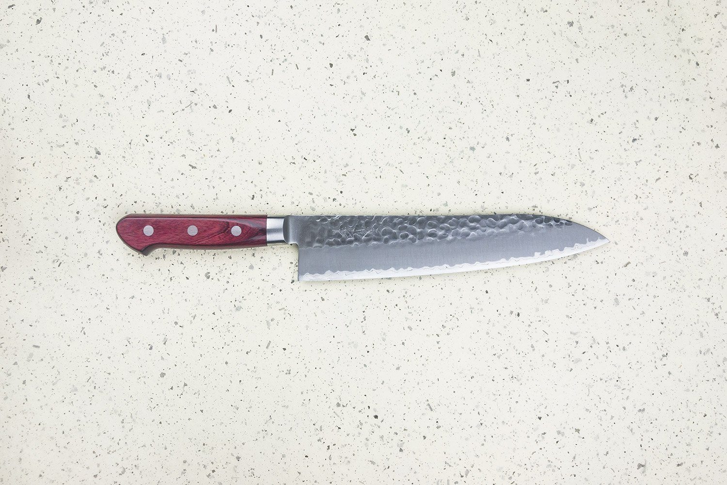 Premium Tsunehisa AS/S Shi Tsuchime Migaki Western Gyuto 210mm Chef Knife - High Carbon Steel Japanese Kitchen Knife for Professional Chefs & Home Cooking - Perfect for Slicing, Dicing & Meat Cutting